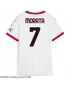 AC Milan Alvaro Morata #7 Tricou Fotbal Replică 2024-25 Femei Deplasare